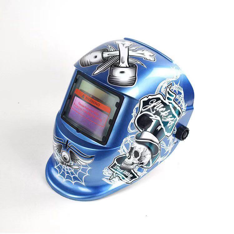 贴花款自动变光面罩 电焊面罩 头戴式电焊面罩 款式多 