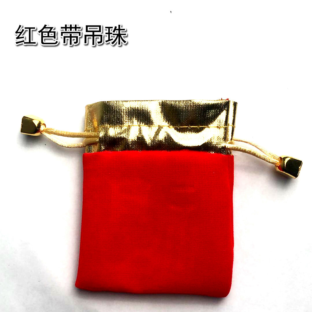 厂家直销金边绒布袋珠宝袋首饰袋可印logo详情图6