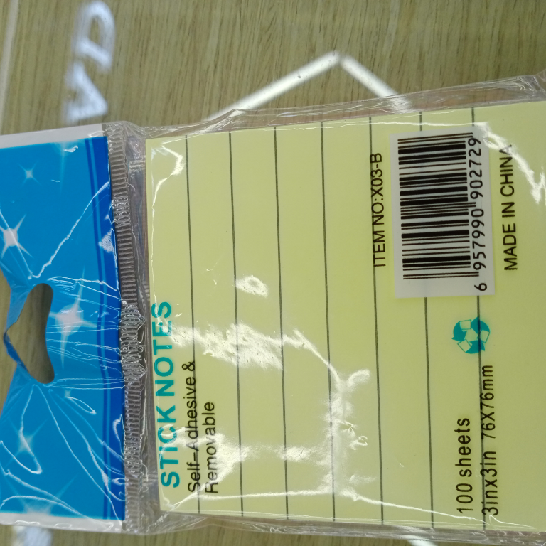 3*3 stacked color sticky note paper