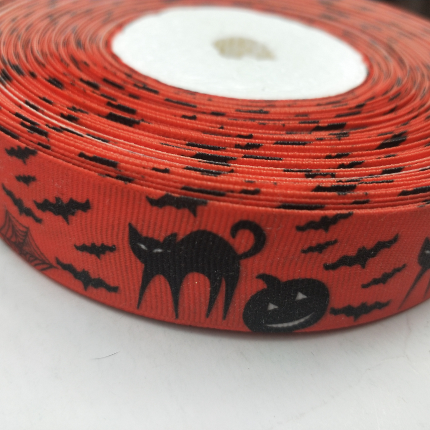 2.5cm8 ribbon Special Lace Polyester thread grey bright red printing English alphabet printing five-pointed star screen printing Heat transfer digital printing Do flower DIY ribbon 50 yards diy
ee