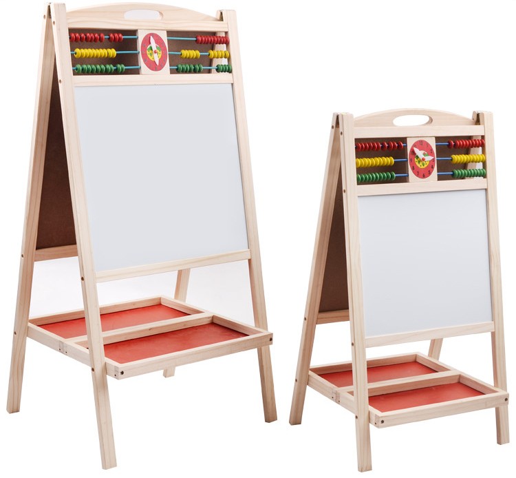 The wooden toy helps children learn to draw, cultivate graffiti and writing, and combines education with entertainment. The parent-child game combination allows children to learn and grow while having fun. 812 folding double-sided large drawing board for early childhood education detail image 12
