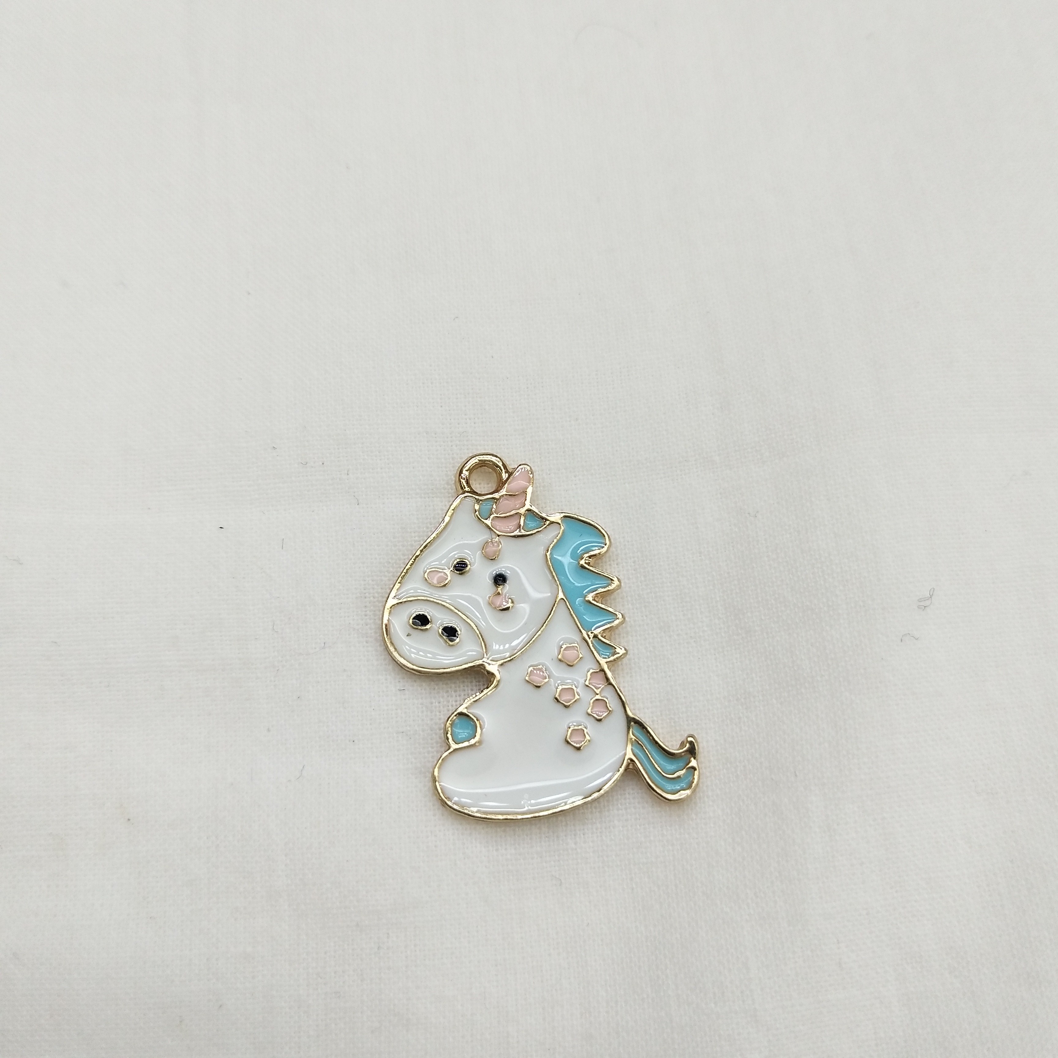 DIY handmade jewelry accessories: Alloy, simple single oil-dripping Macaron pendant, decorative earrings (100ps/ pack) detail image 1