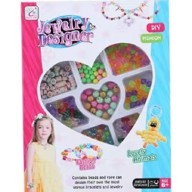 SH077046儿童创意diy手工串珠玩具 女孩手链项链材料益智玩具套盒