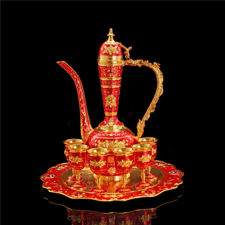 大号玫瑰花酒具2