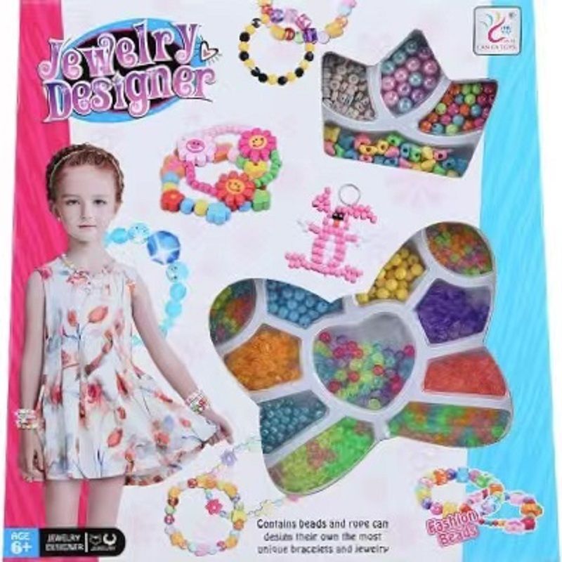 SH077061创意儿童diy手工串珠玩具 女孩手链项链材料益智玩具