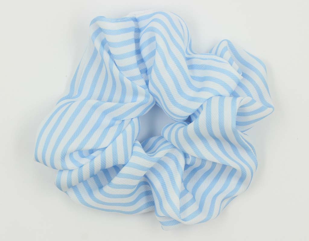 韩版简约条纹小清新多色丸子头扎头花弹力大肠圈发 饰网红详情5