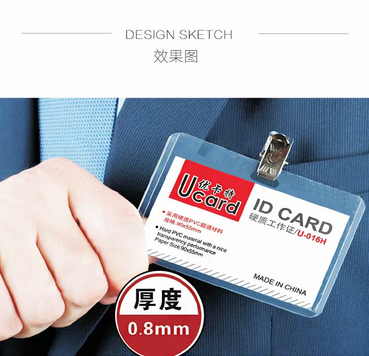 Hard card holders, horizontal and vertical card holders, ID card holders detail image 4