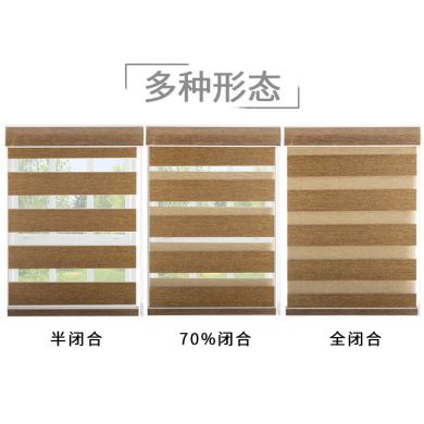Double-layer light shading soft gauze curtain office bathroom bathroom louver soft gauze curtain Application Scenario