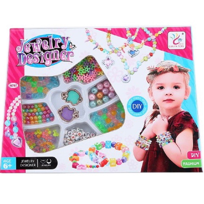 SH077054创意儿童diy手工串珠玩具 女孩手链项链材料益智玩具详情图1