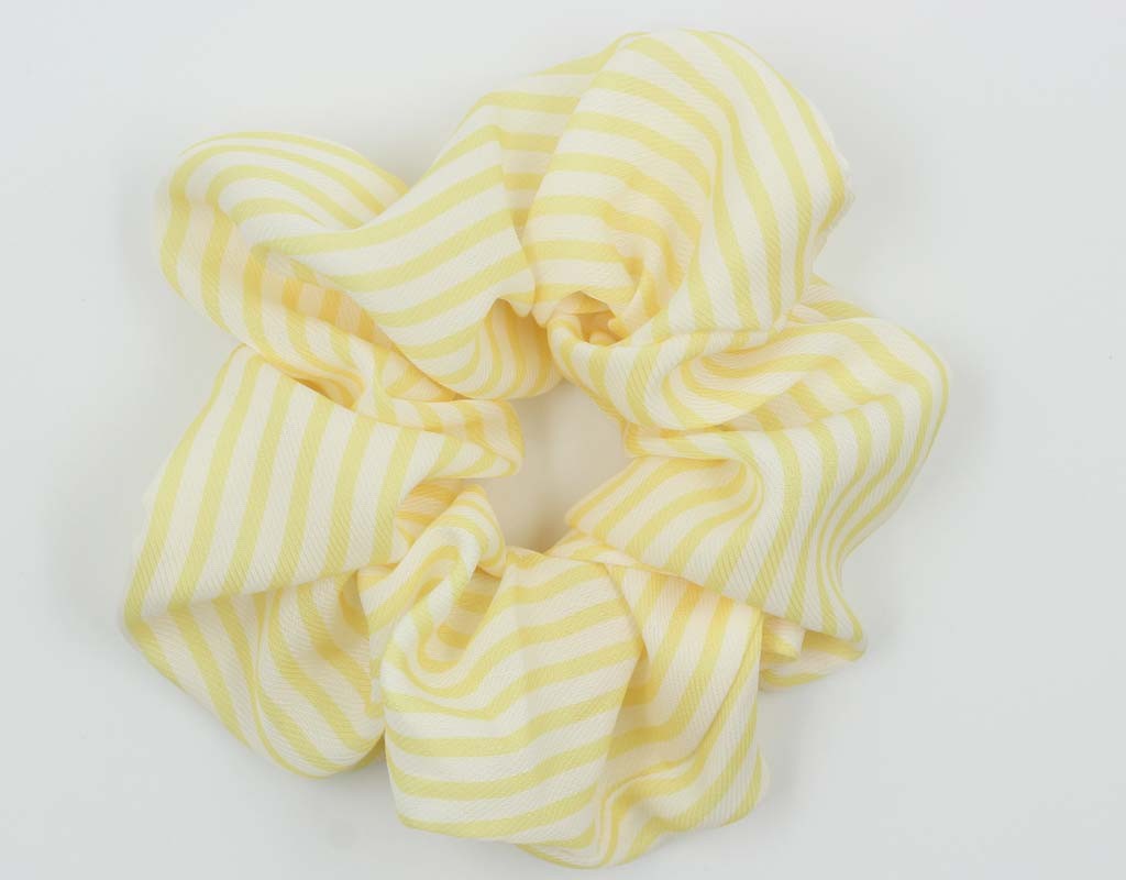 韩版简约条纹小清新多色丸子头扎头花弹力大肠圈发 饰网红详情2