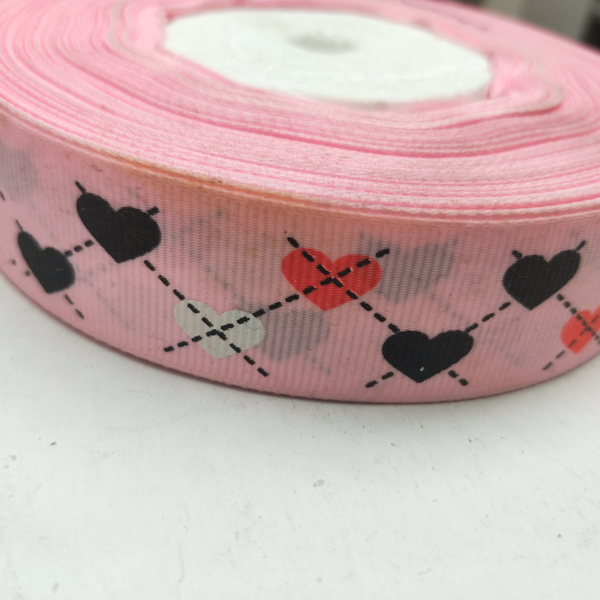 2.5cm Custom ribbon Custom logo Ribbon Ribbon printing Custom gift box Ribbon Florist Bouquet should hand ring wrist custom heart