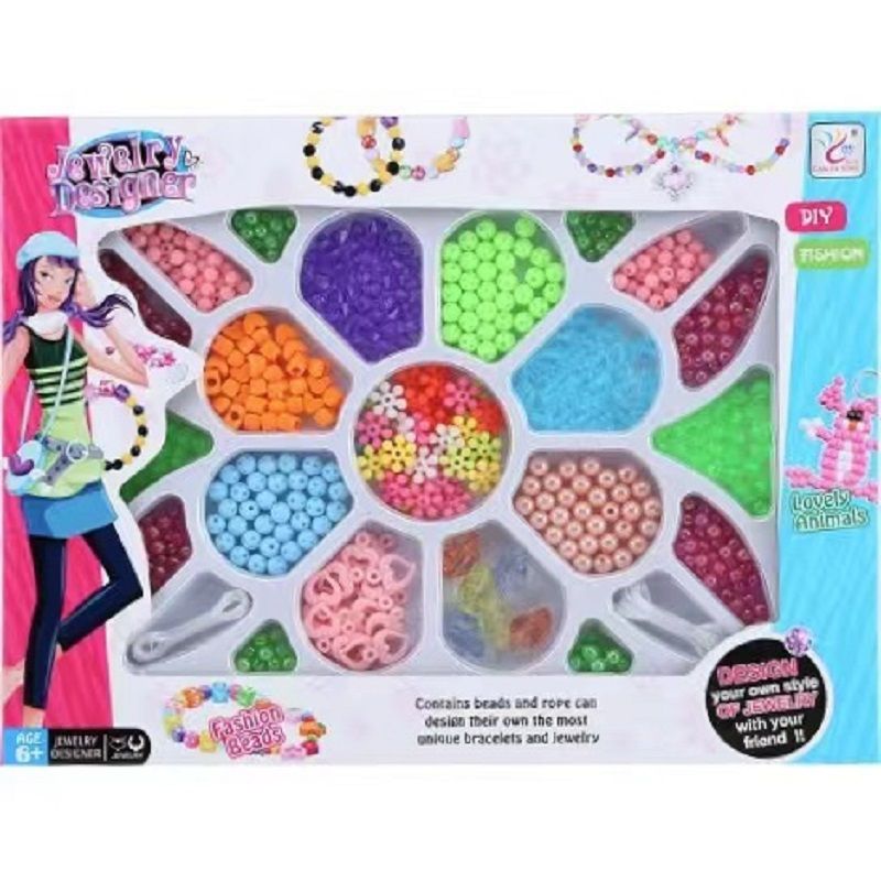 SH077057创意儿童diy手工串珠玩具 女孩手链项链材料益智玩具