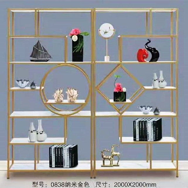 吕字家具-公司办公室创意客厅隔断铁艺货架展架展柜陈列架置物架架子