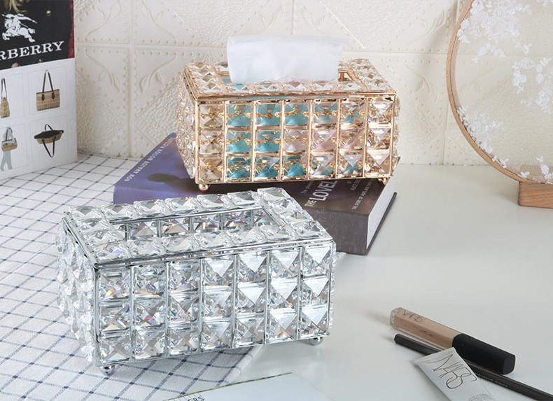 亮玮工艺水晶纸巾盒详情2