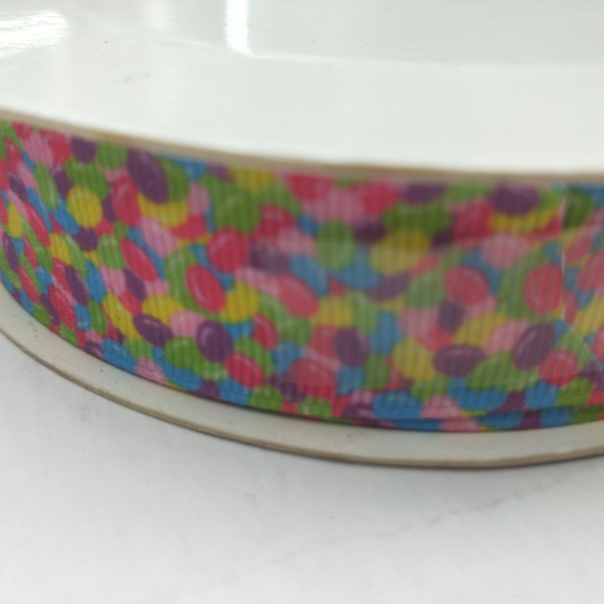 2.5cm8 ribbon Special Lace Polyester thread grey bright red printing English alphabet printing five-pointed star screen printing Heat transfer digital printing Do flower DIY ribbon 50 yards diy
xh