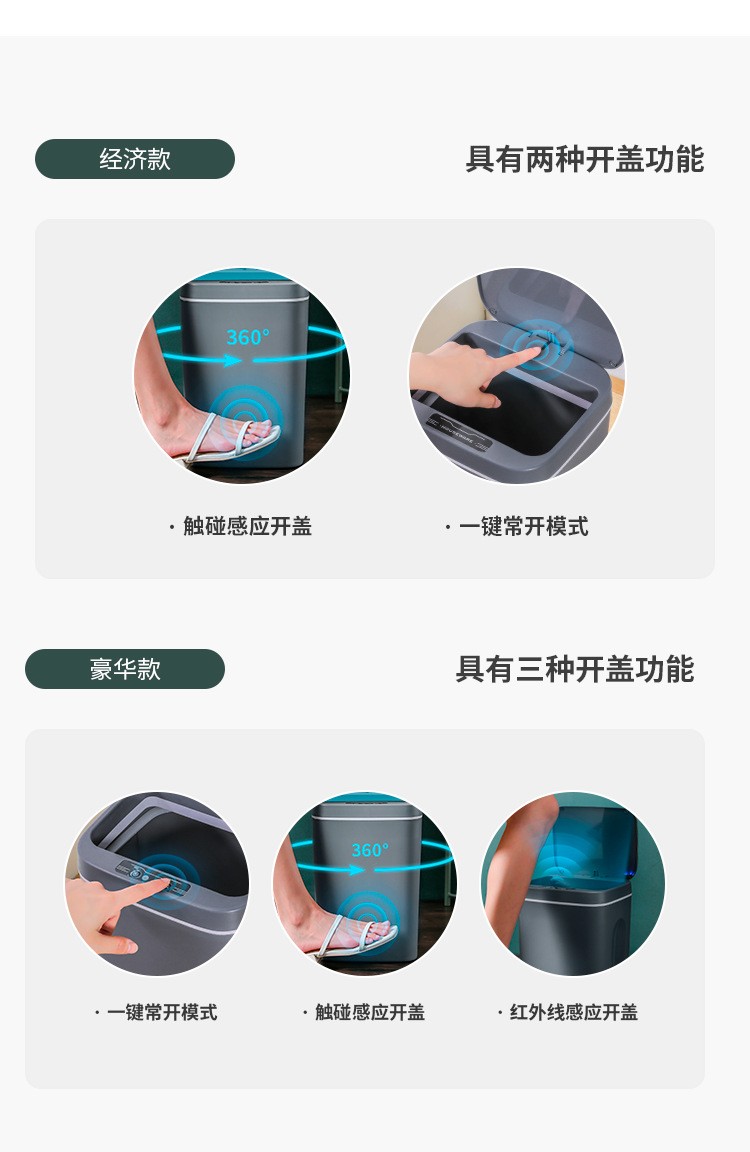 感应智能垃圾桶详情图2
