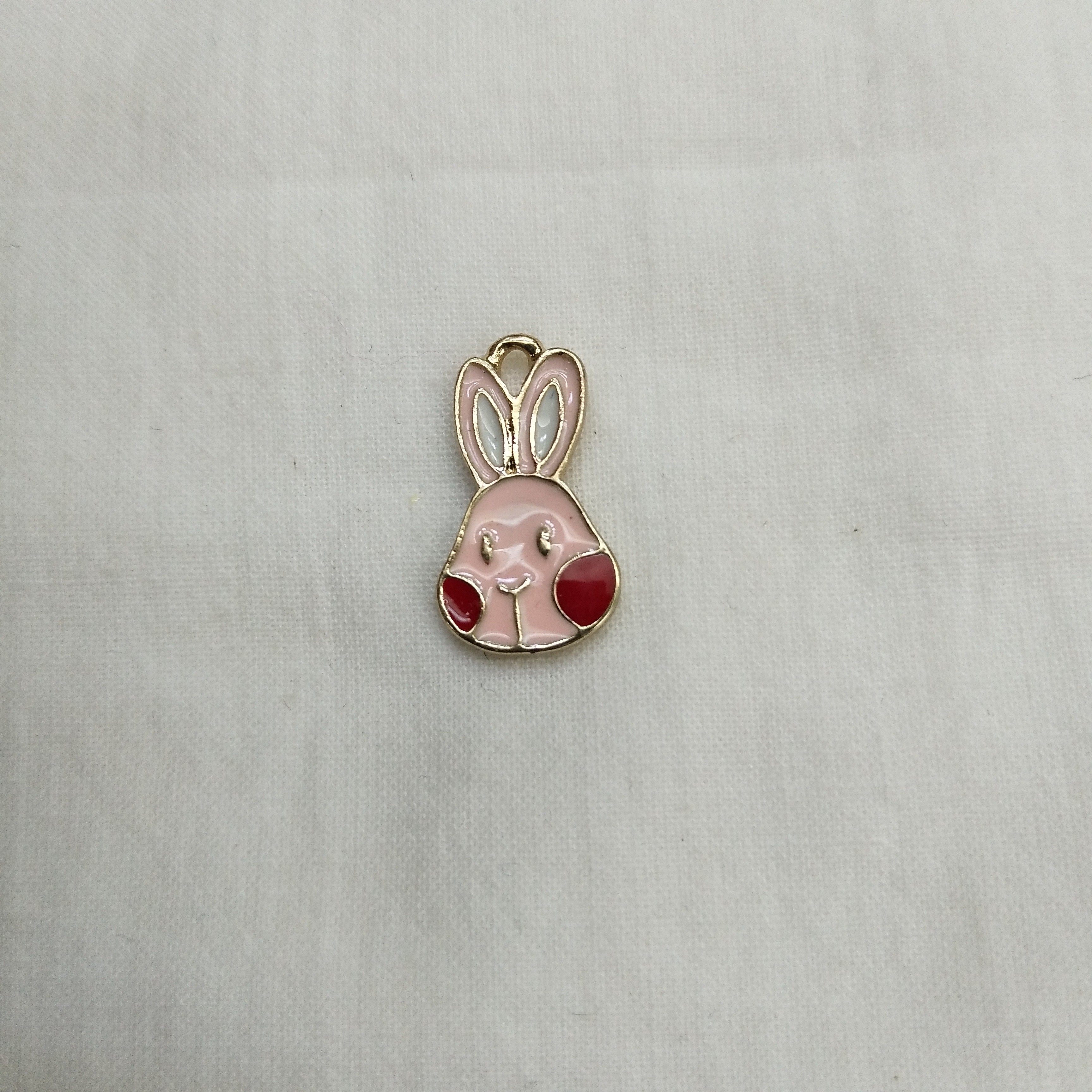 DIY handmade jewelry accessories, alloy simple single animal oil drip rabbit cartoon pendant, decorative earrings (100ps/ pack) detail image 1
