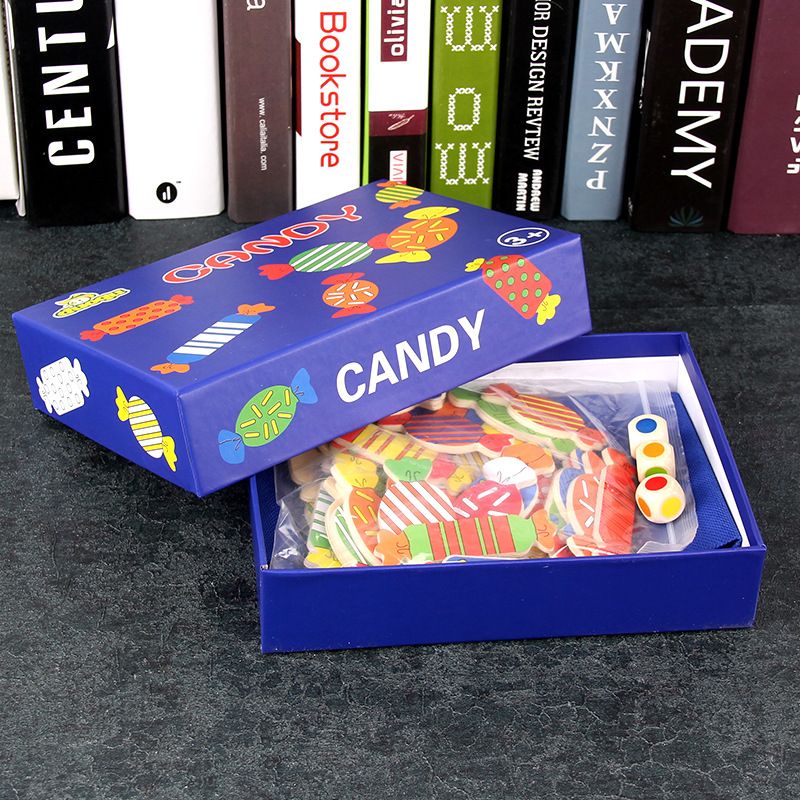Candy shape memory matching game color cognition Wooden board game children benefit intelligence training toys