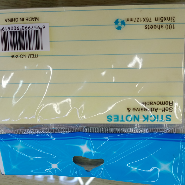 3*5 line sticky notes