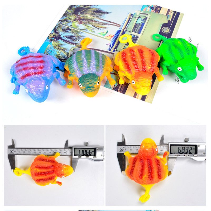 亚马逊爆款创意新奇特玩具TPR可吹气动物发泄玩具充气恐龙波波球产品图