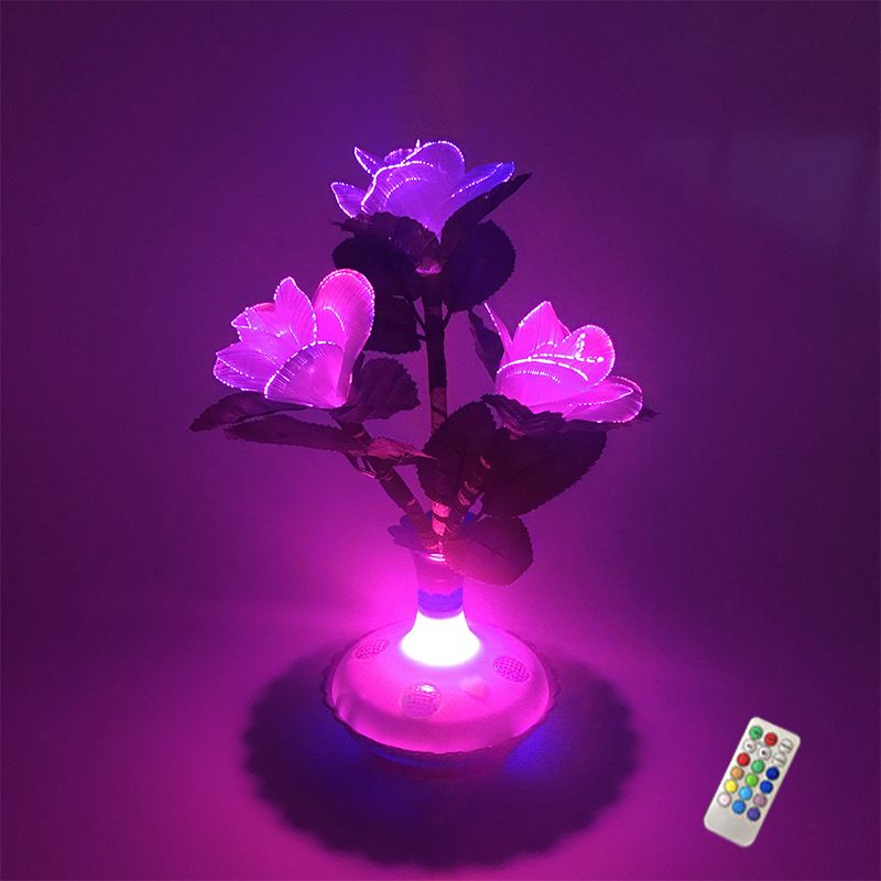 New flower lamp LED fiber optic flower night lamp potted decoration Mother's Day gift wedding decoration