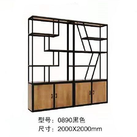 Lu Zi furniture, iron art shelves, living room floor-to-ceiling partitions, dining room and office screens, display racks, bookshelves and storage racks details Picture