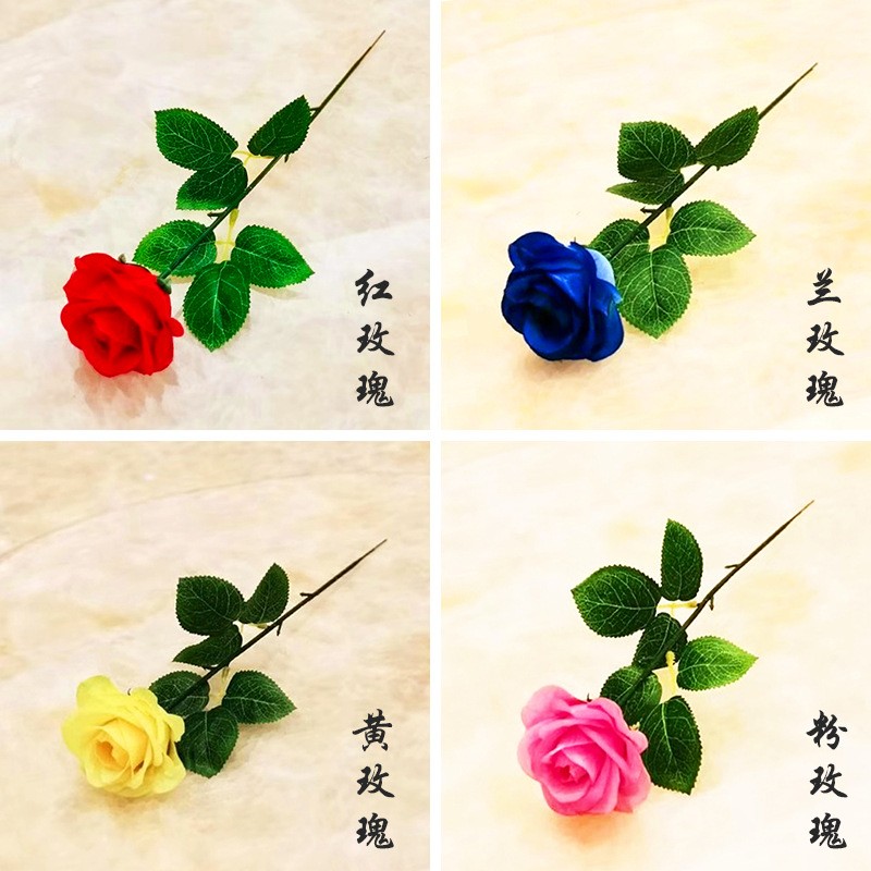 仿真玫瑰花假花装饰花布置婚庆墙背景墙人造假花详情图9