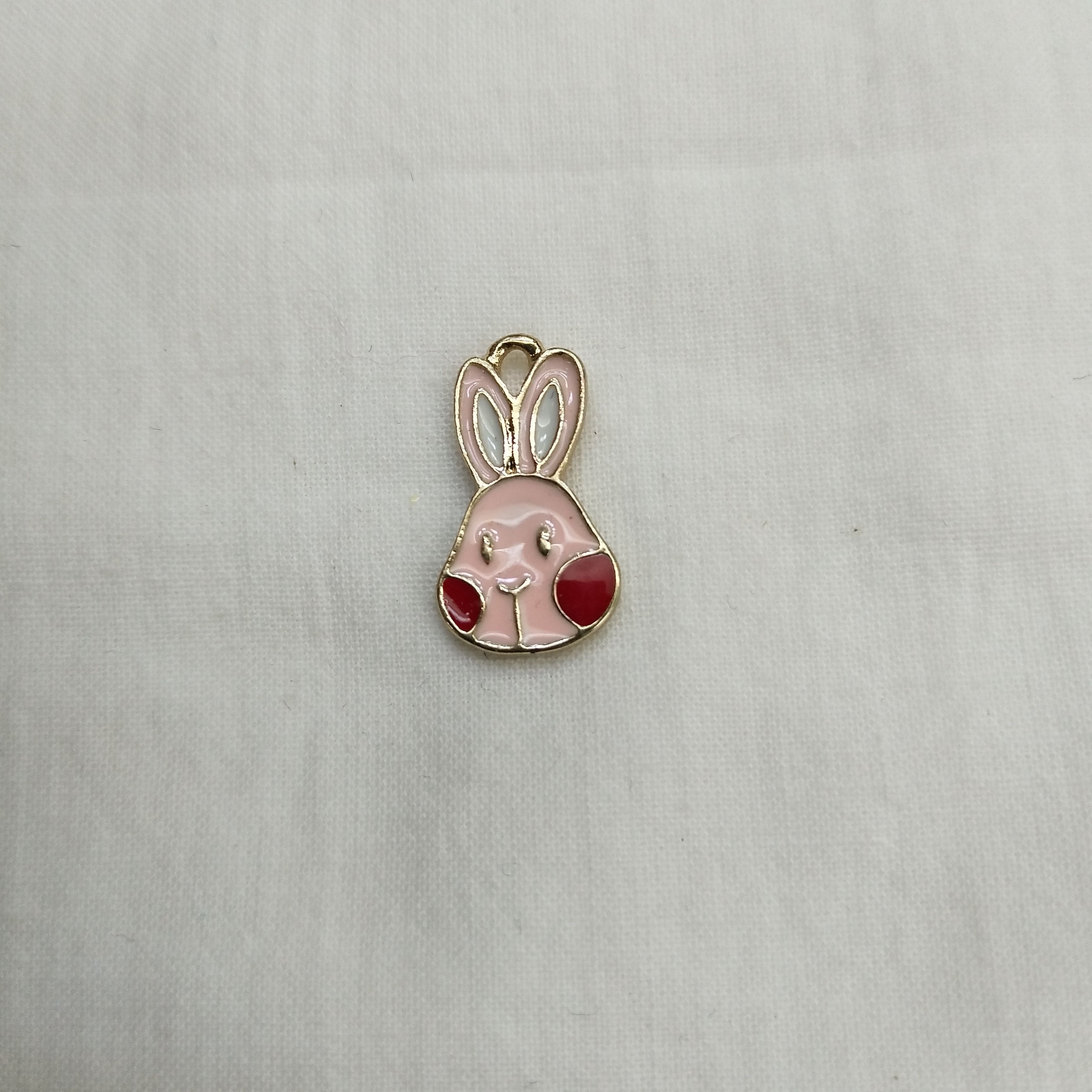 DIY handmade jewelry accessories, alloy simple single animal oil drip rabbit cartoon pendant, decorative earrings (100ps/ pack)