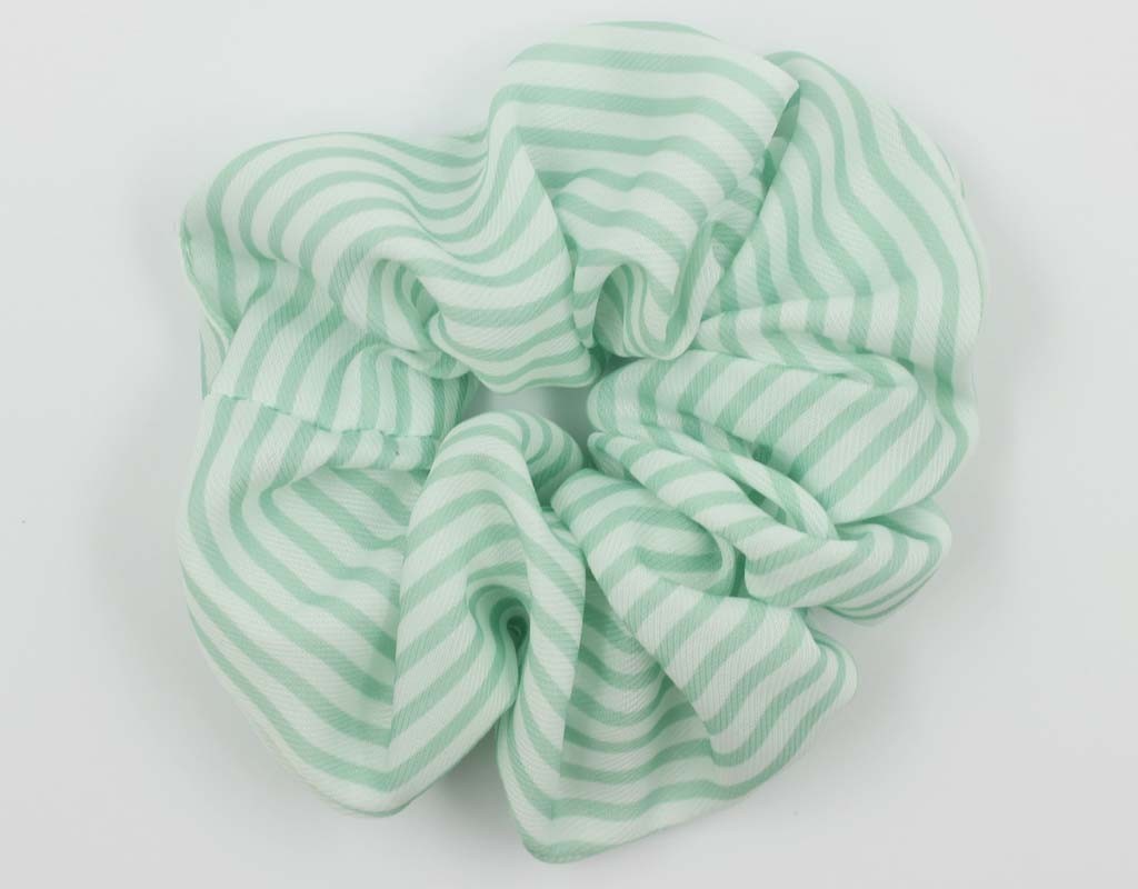 韩版简约条纹小清新多色丸子头扎头花弹力大肠圈发 饰网红详情3