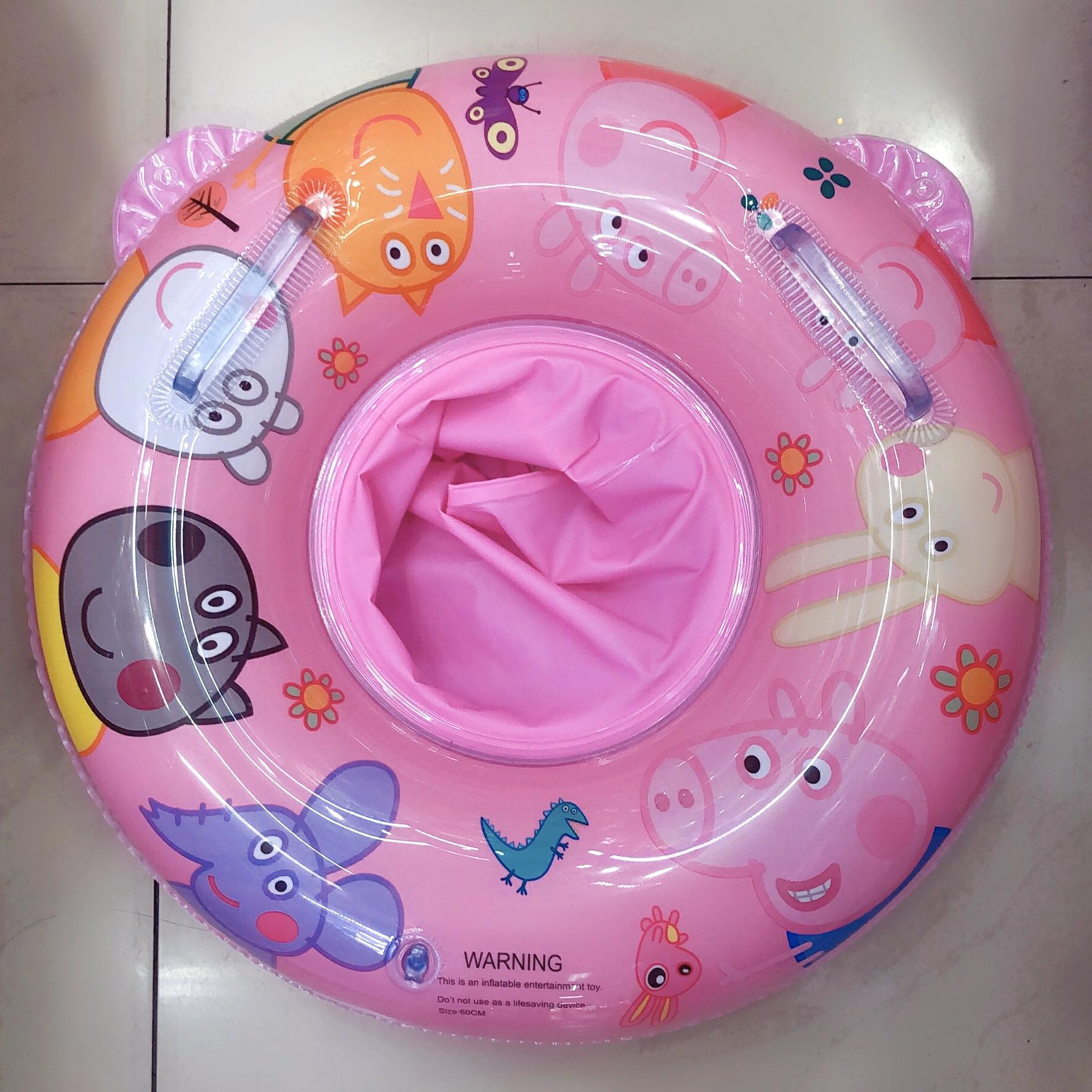 水上用品工厂PVC 70CM 小猪佩奇裤裆圈 啸龙玩具厂批发直售