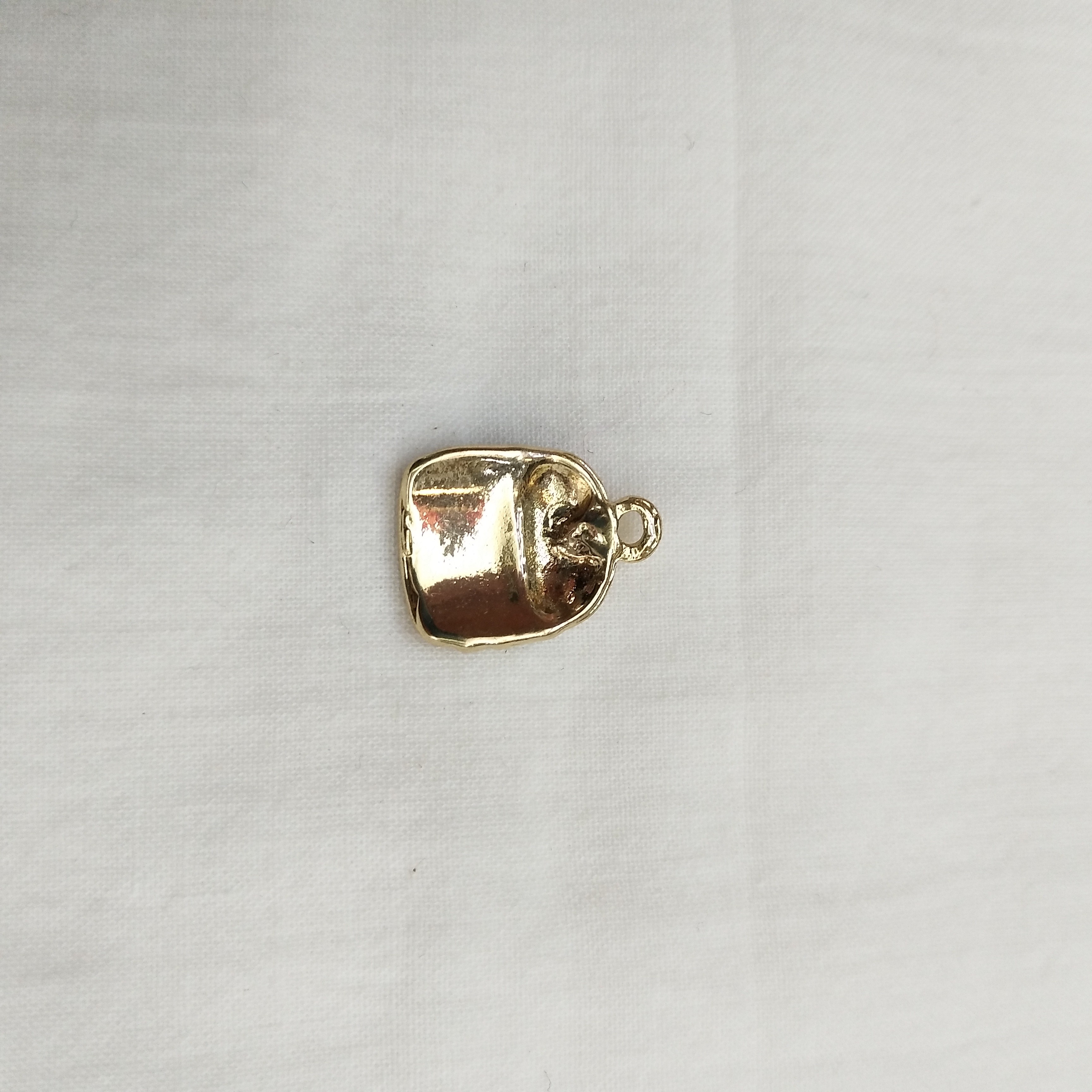 DIY handmade jewelry accessories, alloy simple single oil-dripping hamburger cartoon pendant, decorative earrings (100ps/ pack) detail image 2