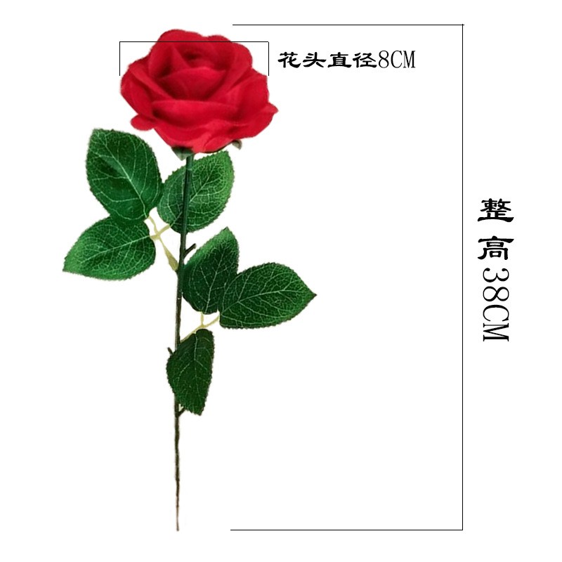 仿真玫瑰花假花装饰花布置婚庆墙背景墙人造假花详情图5