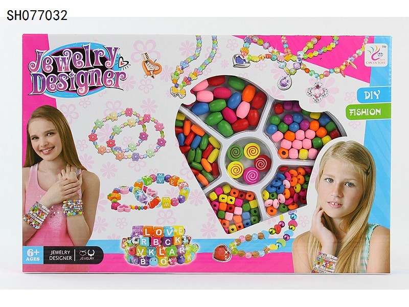 SH077032儿童diy手工串珠套盒 女孩手链项链材料益智玩具厂家热销详情图2