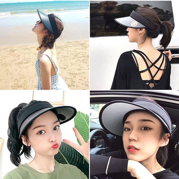 晚晚同款uv防晒帽遮阳帽沙滩帽骑行帽外出帽详情图2