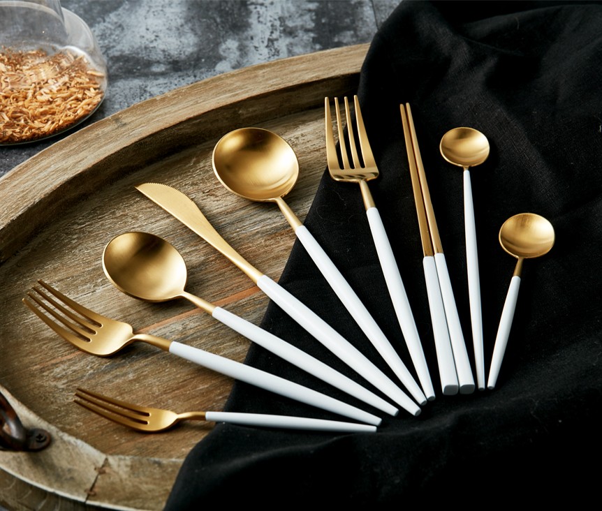 304不锈钢勺子 西餐牛排刀叉勺套装 不锈钢刀叉 葡萄牙餐具四件套详情图13