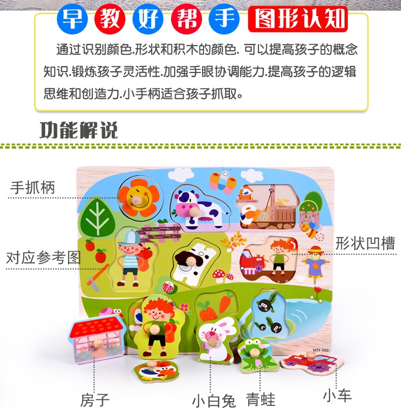 Wooden toys, educational jigsaw puzzles, early education, cognitive logical thinking ability cultivation, helping babies learn to order clearly and systematically, letter and number tools, and jigsaw puzzle toys pic 3