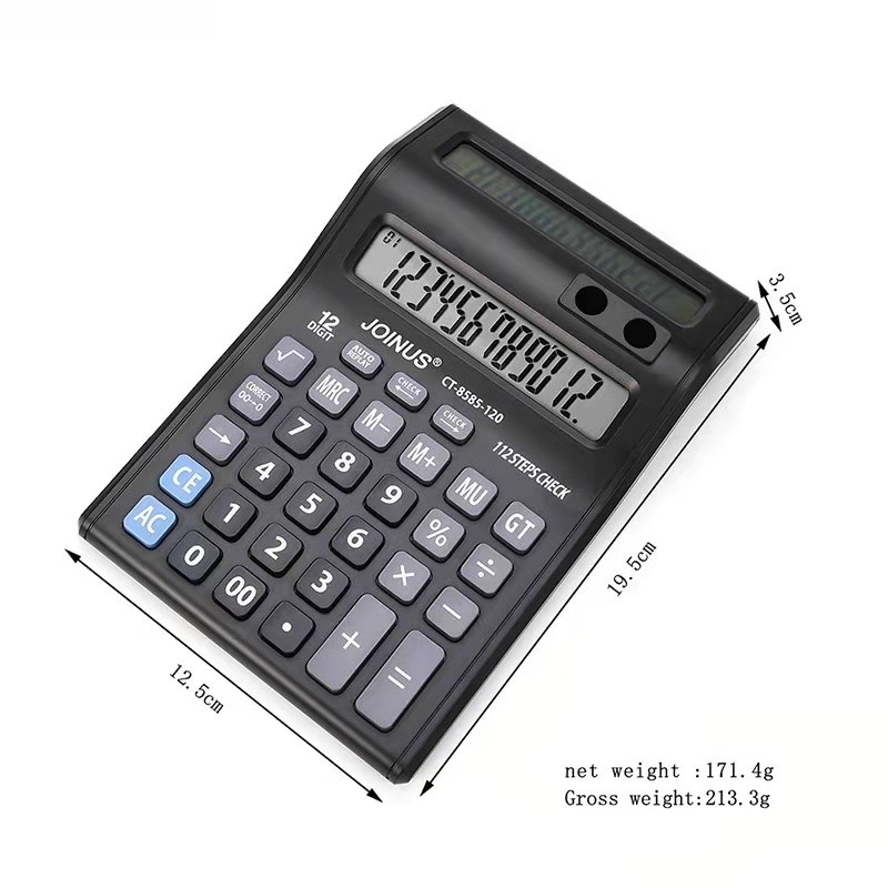 新品上市 众成CT8585-120 双屏十二位显示 按键 办公用计算器 详情图4