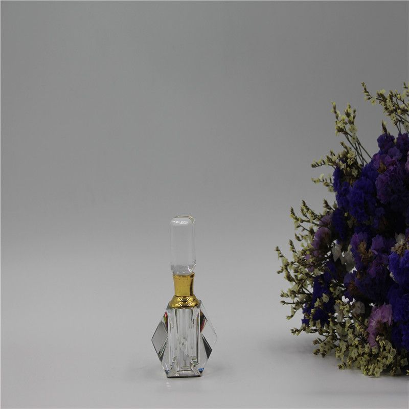3ml exquisite crystal perfume bottle, small creative transparent perfume essential oil bottle