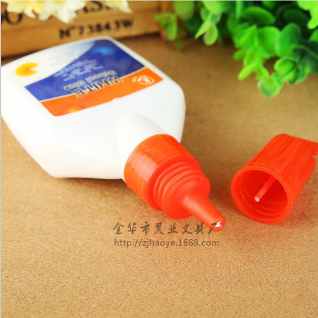 无毒速干液体胶水 办公用品乳白胶产地货源塑料瓶装40g胶水 环保 BDG0125产品图