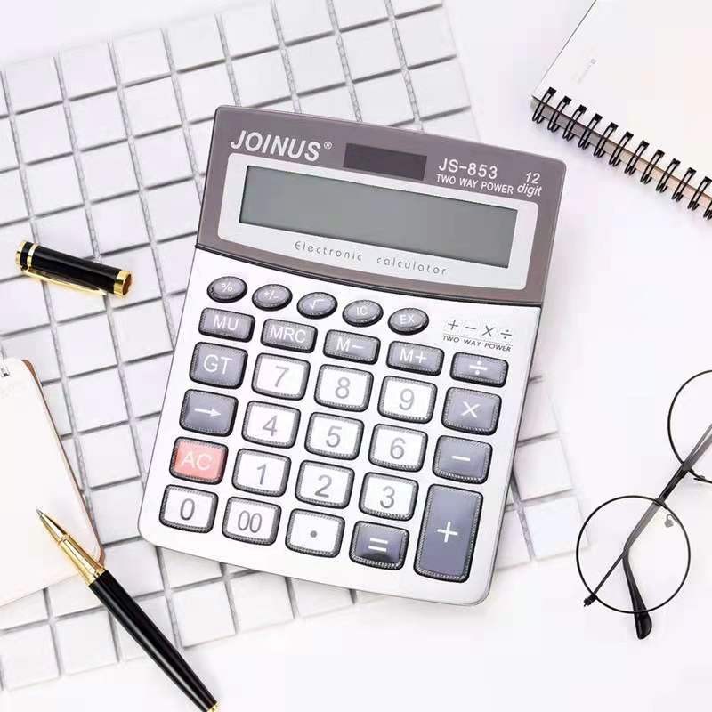 众成JS853十二位大屏显示计算器 大号台式办公计算器 详情图3