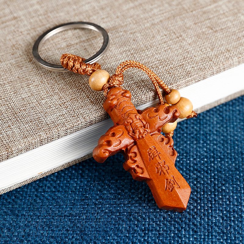 The three-dimensional keychain is safe