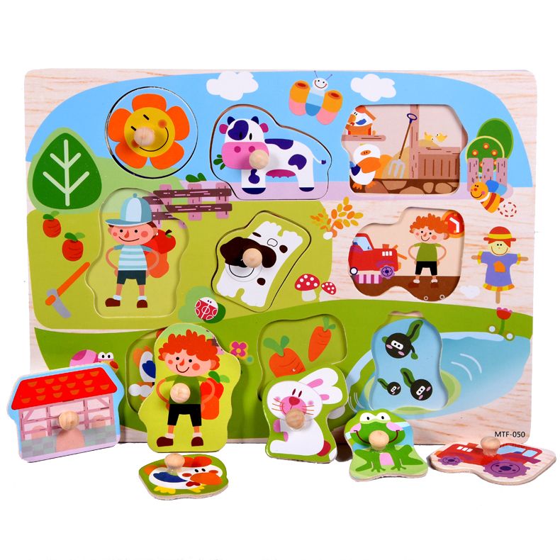 Wooden toys, educational jigsaw puzzles, early education, cognitive logical thinking ability cultivation, helping babies learn to order clearly and systematically, letter and number tools, and jigsaw puzzle toys details Picture