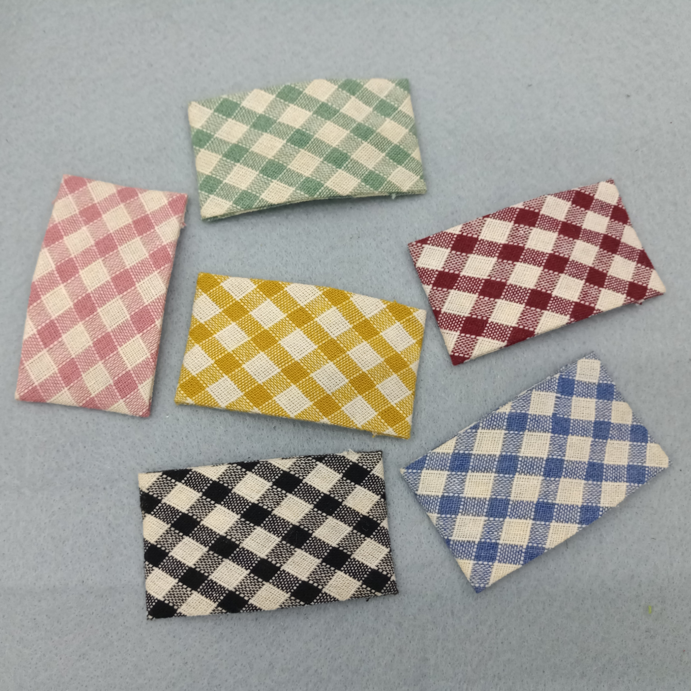 格子布宽方块夹