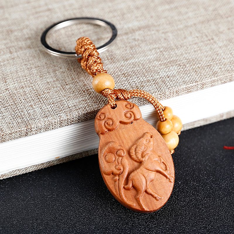 Flat keychain zodiac goat