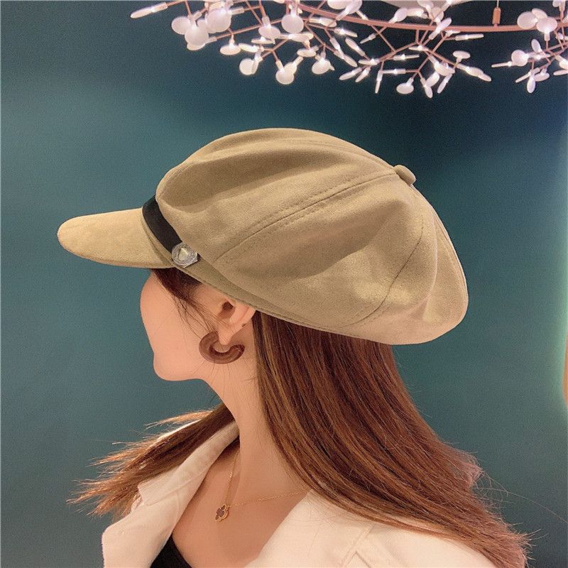 八角帽女帽子韩版鸭舌帽透气遮阳日系百搭新款