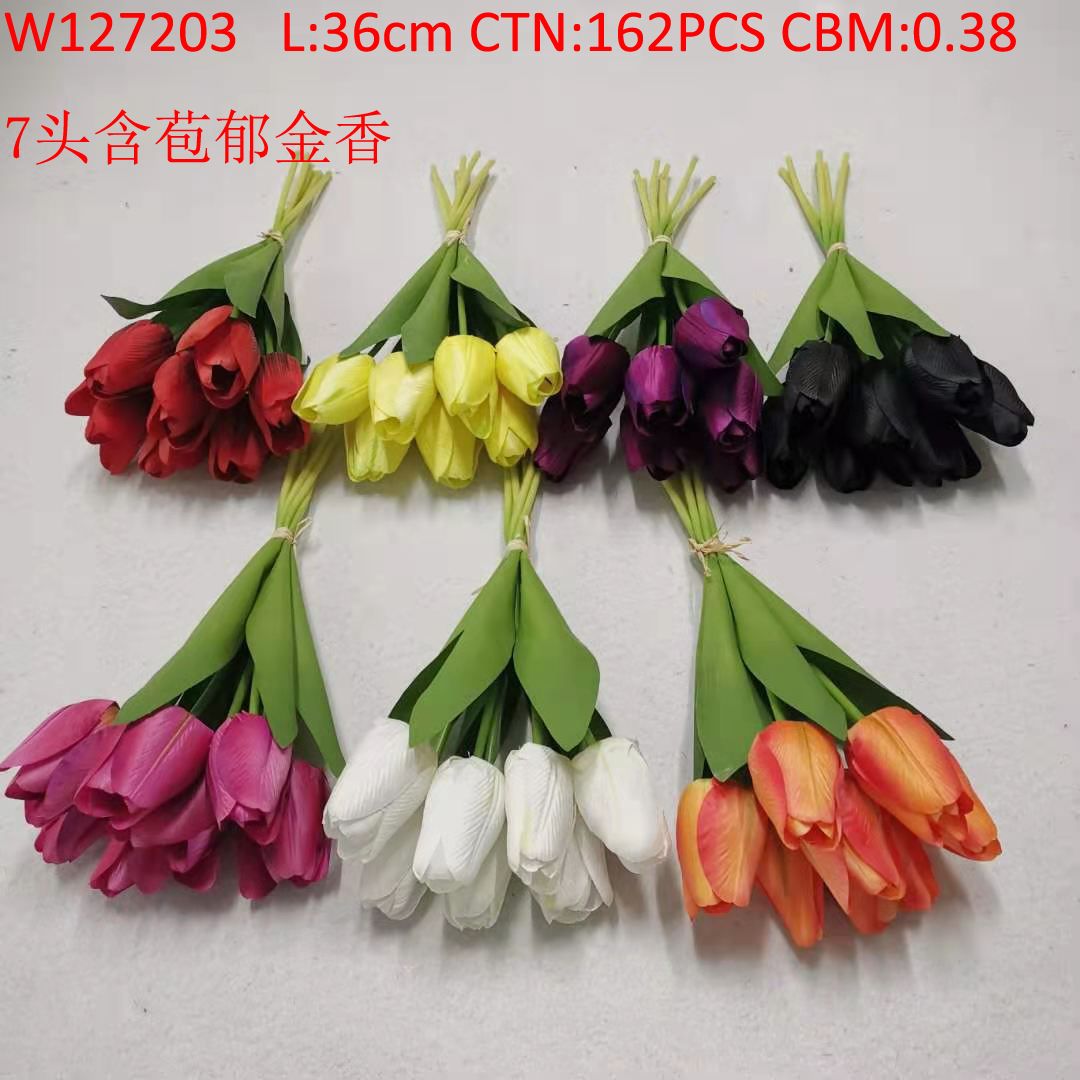 7 tulips in bud W127203
