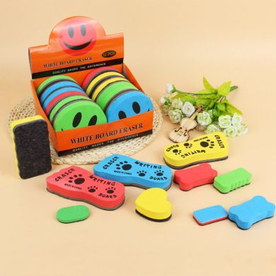 中号白板擦 带磁性白板檫 高级绒布白板檫 易擦白板擦细节图