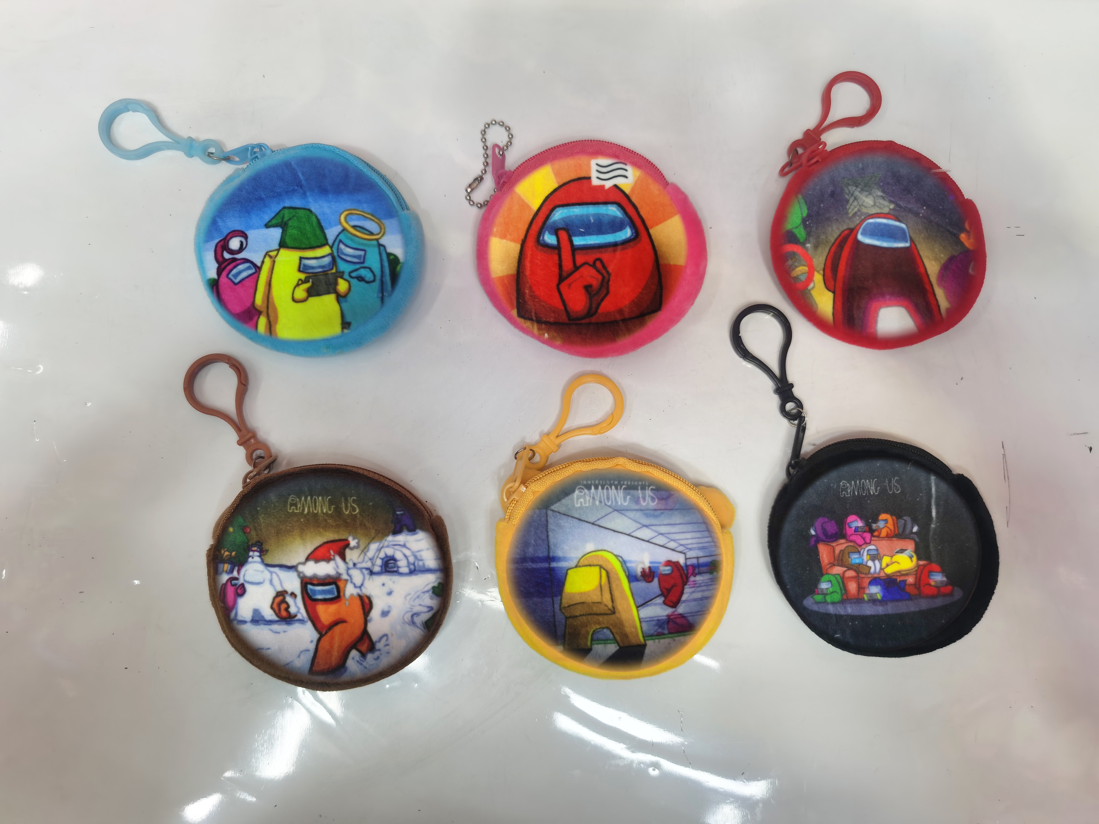 毛绒钱包8cm卡通刺绣零钱包BTS21防弹少年团零钱包详情图2