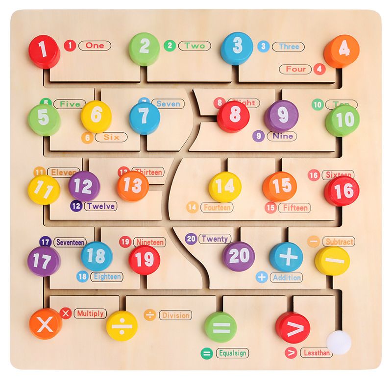 Children's wooden jigsaw puzzles, numbers, letters, positioning cognition, hand-held boards, early education wooden toys, baby jigsaw puzzles