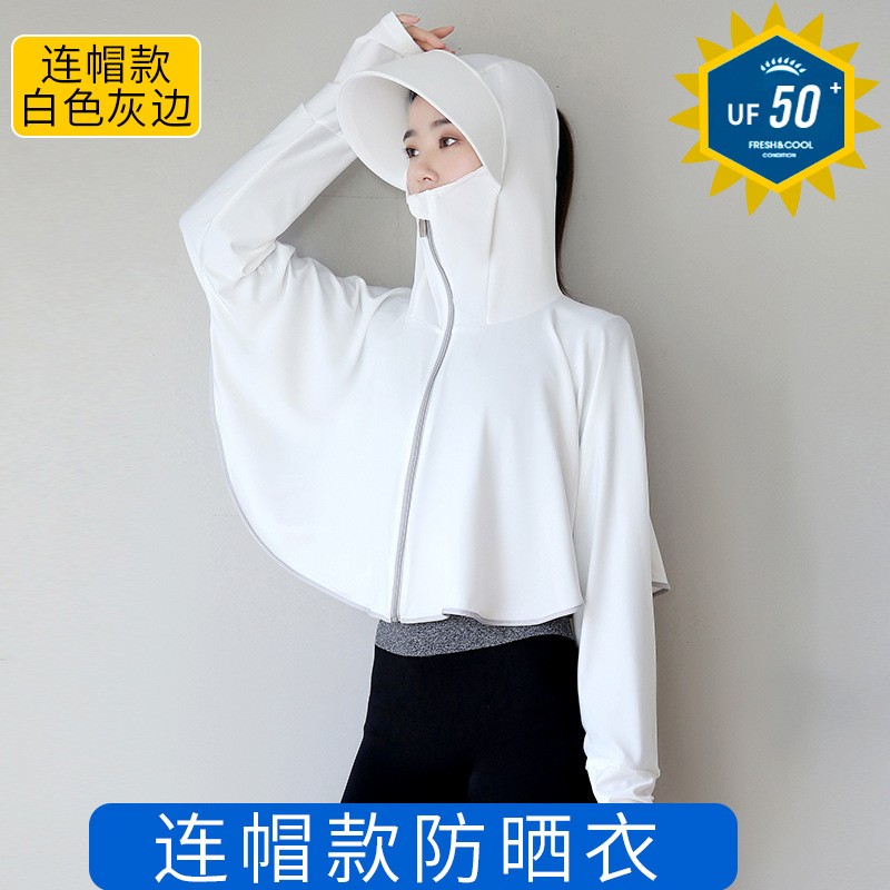 防晒衣女新款防紫外线防晒服骑车防晒衫薄皮肤衣长袖冰丝外套详情8